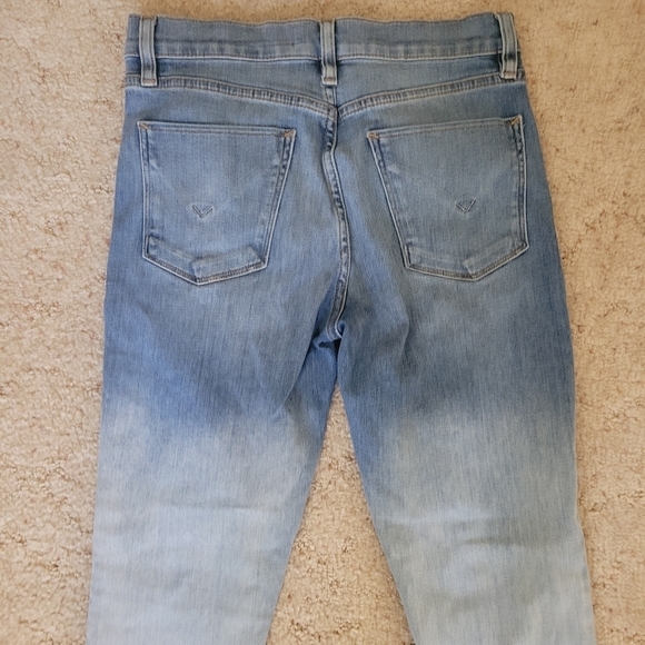 Hudson Barbara Dipped White High-waist Super WH407DDA Skinny Jeans - Picture 6 of 6